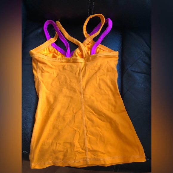 INSANITY women’s Strappy Dig Deeper Tank Top NWOT! XS Mango Violet color - Picture 2 of 5